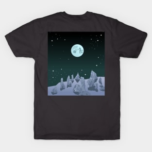 Full moon at night T-Shirt